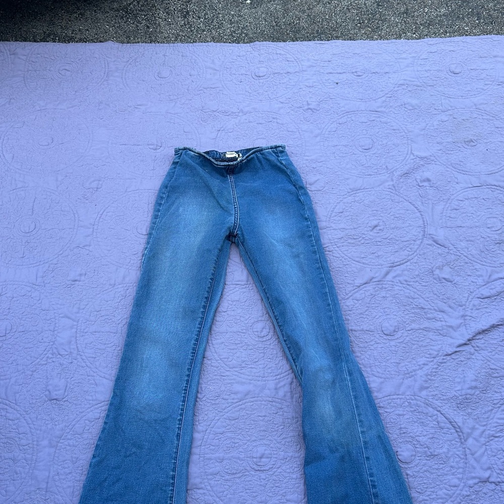 Roxy Blue Flare & Wide Leg Jeans
